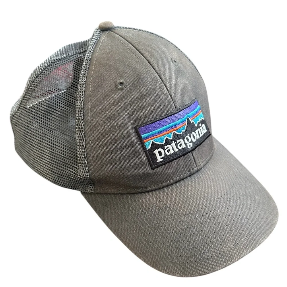 Patagonia Adjustable‎ Trucker Hat Logo Gray One Size
